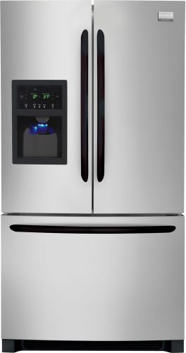 Frigidaire FGHB2844LM Silver Mist French Door Energy Star 27.8 Cubic Foot French Door Refrigerator with SpaceWise Organization System and Effortless Glide Drawe