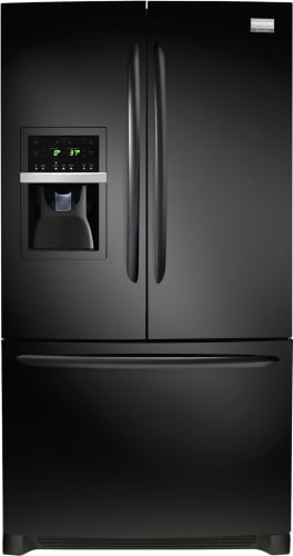 Frigidaire FGHB2869LE Ebony Black French Door 27.8 Cubic Foot French Door Refrigerator with SpaceWise Organization System and Best in Class Ice & Water Filtrati