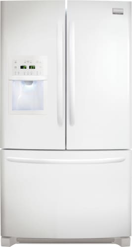 Frigidaire FGUB2642LP Pearl French Door Energy Star 25.8 Cubic Foot French Door Refrigerator with SpaceWise Organization System and Effortless Guide Drawers fro