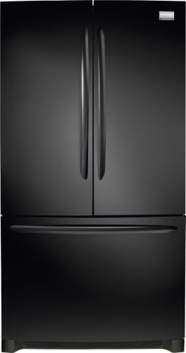 Frigidaire FGUN2642LE Ebony Black French Door 25.8 Cubic Foot French Door Refrigerator with SpaceWise Organization System and Best-in-Class Ice Filtration