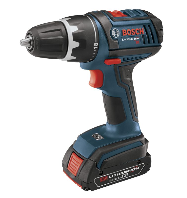 Bosch DDS181-02 N\/A Cordless Drills Bosch DDS181-02 18V Compact Tough Drill Driver with Two 1.5Ah Batteries and Flex