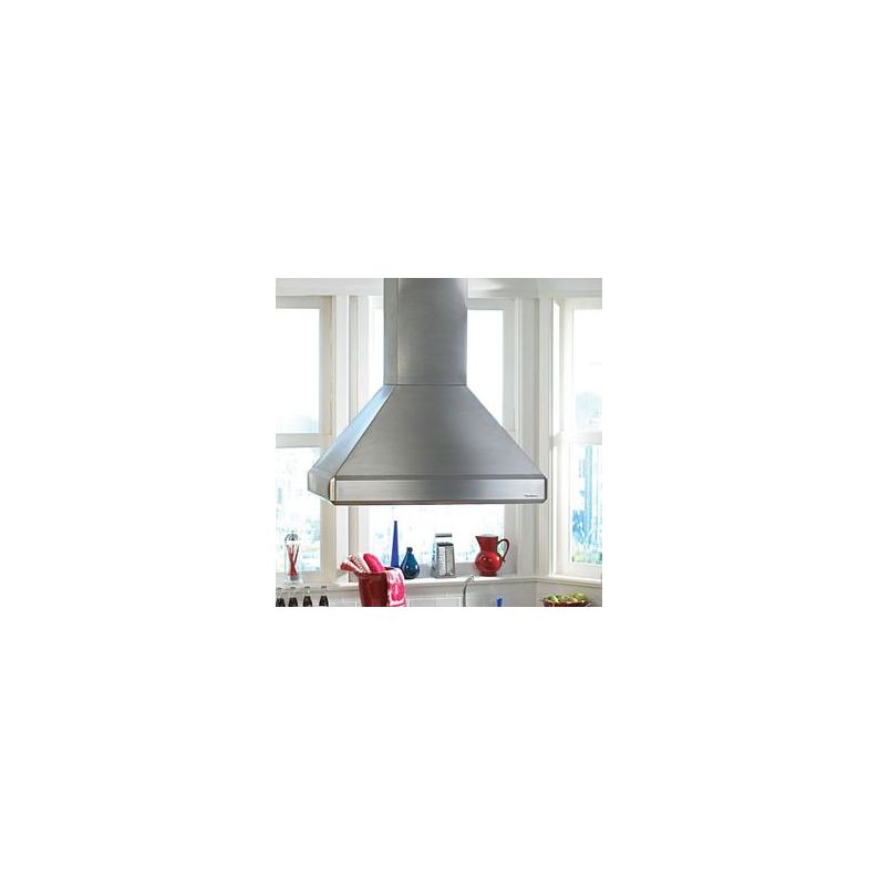 Vent-A-Hood ISDH18-248 SS Stainless Steel Vent-A-Hood ISDH18-248 550 CFM 48 Euro-Style Island Mounted Range Hood with Hal