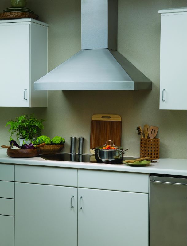 Vent-A-Hood PDH14-136 SS Stainless Steel Vent-A-Hood PDH14-136 300 CFM 36 Euro-Style Wall Mounted Range Hood with a Sing