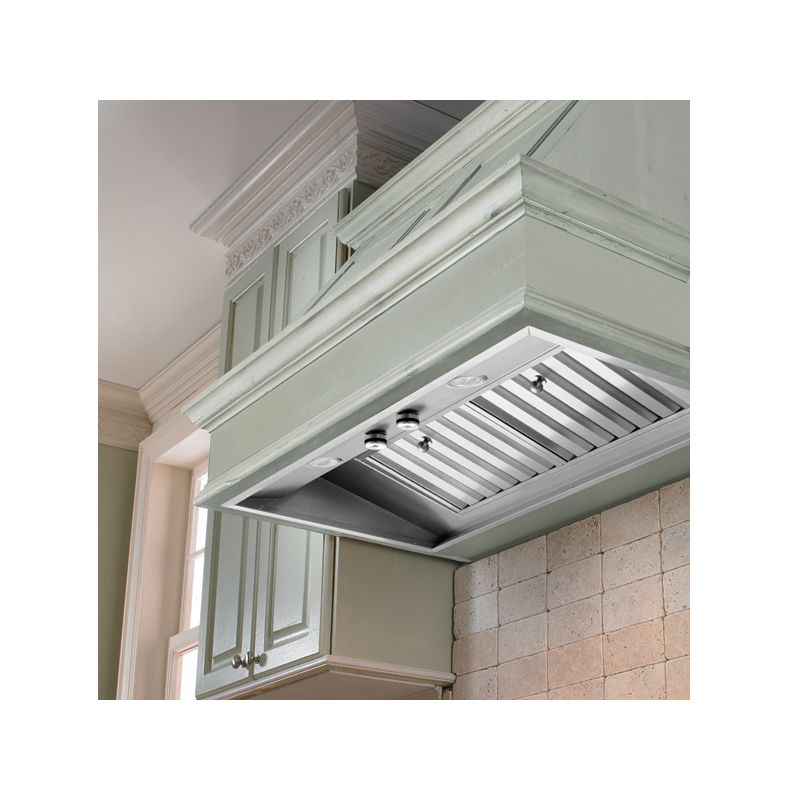 Vent-A-Hood M46SLD SS Stainless Steel Vent-A-Hood M46SLD Wall Mount Liner Insert with Single or Dual Blower Options an