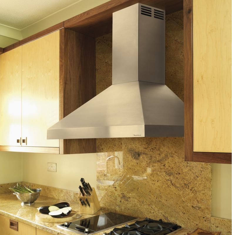Vent-A-Hood PDAH14-K30 BL Black Vent-A-Hood PDAH14-K30 250 CFM 30 Wall Mounted Duct-Free Air Recovery System (A